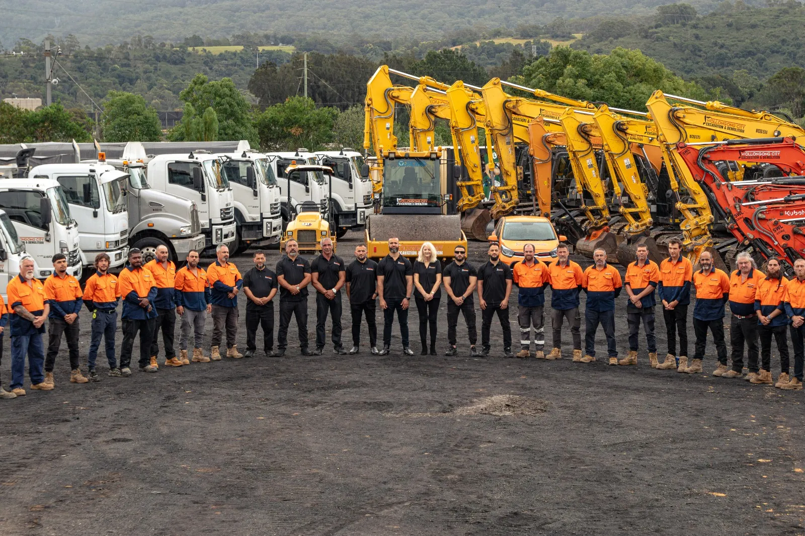 The Wollongong City Excavation & Demolition team and fleet
