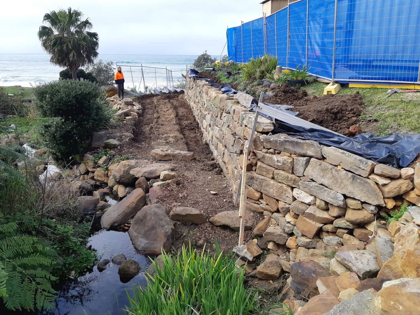 Detailed excavation and demolition works at Reef Avenue