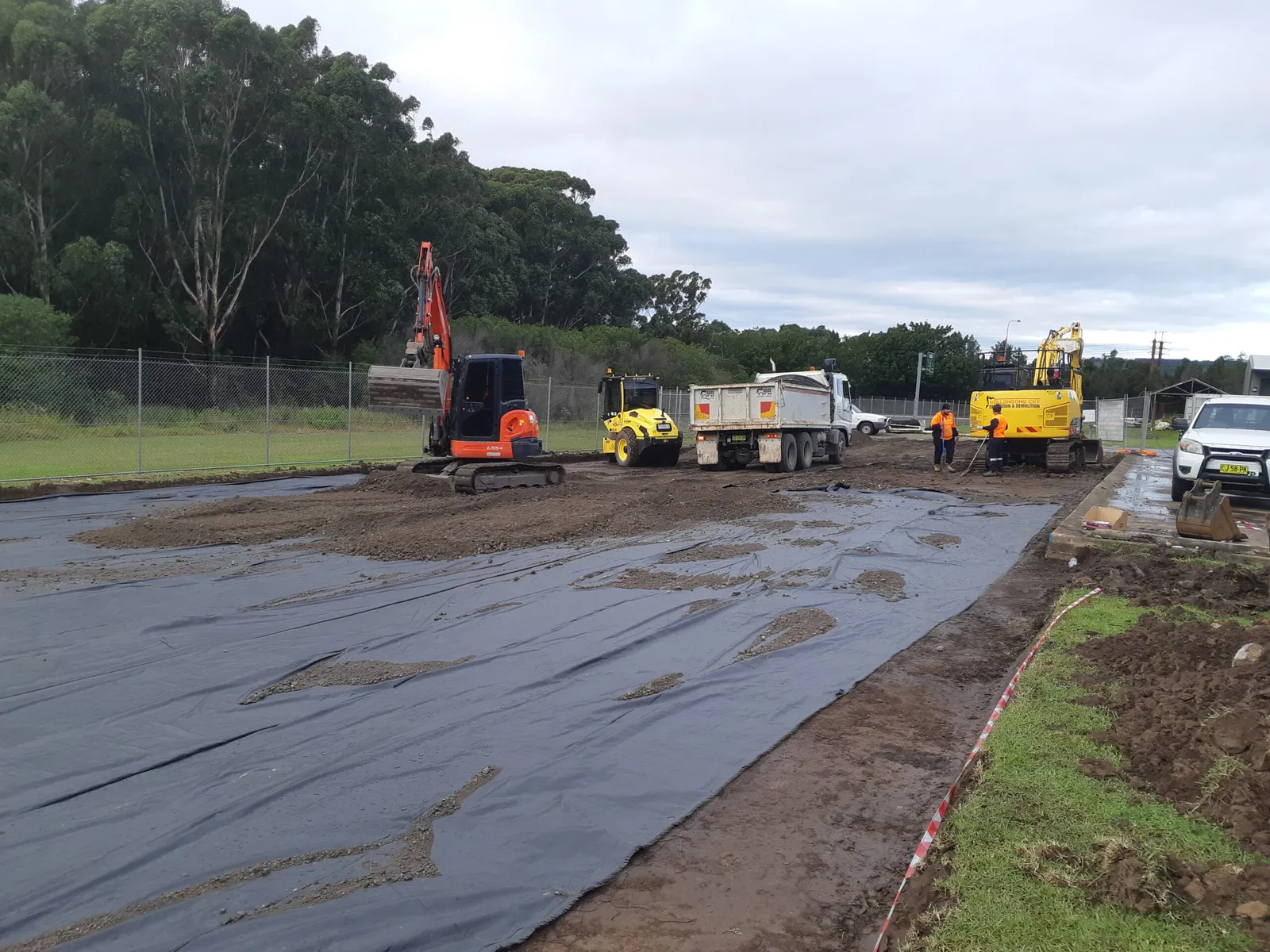 Detailed excavation and carpark works at the SES Coniston facility
