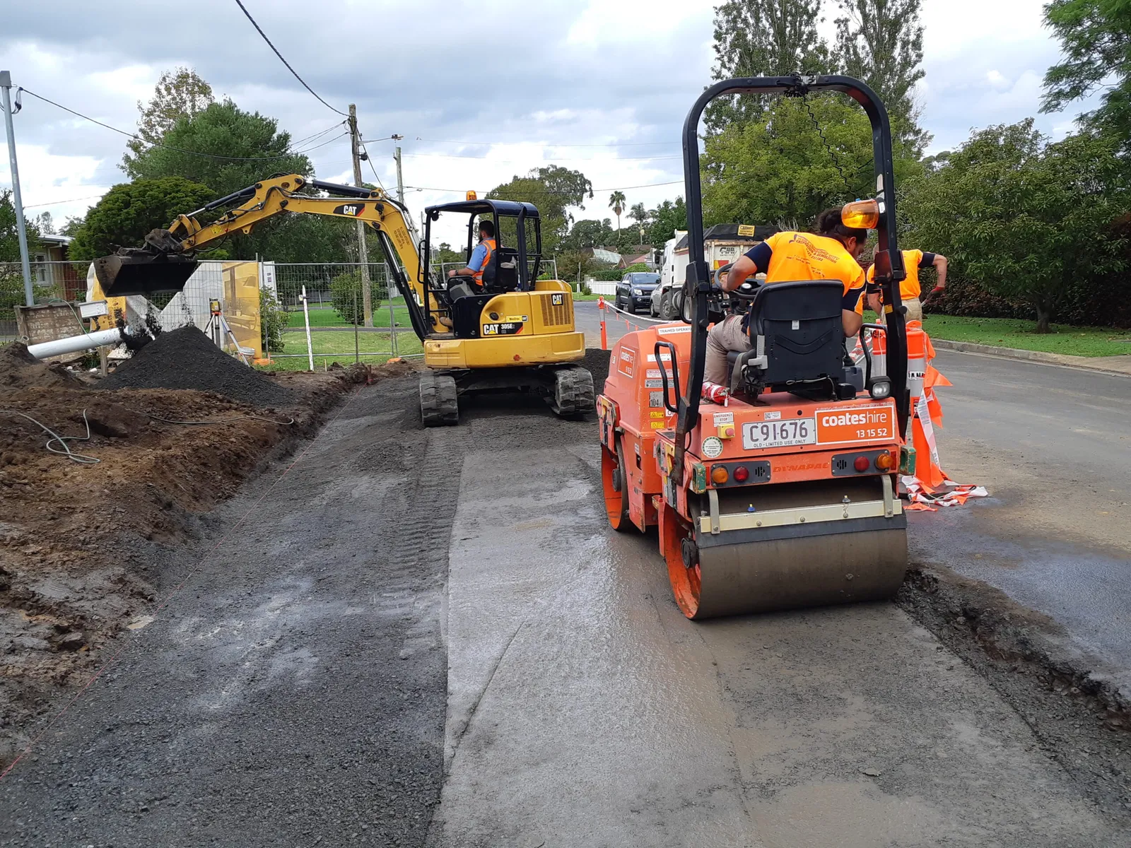WCED excavation works for Shoalhaven City Council at Berry